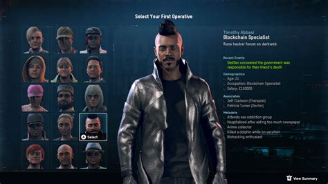 My question is Is it possible If i play without permadeath and deletes all my opertvies besides one. . Watch dogs legion character creation